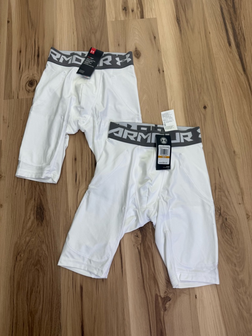 Under Armour White Men's Compression Shorts J7